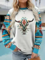 Sudadera Western ethnic